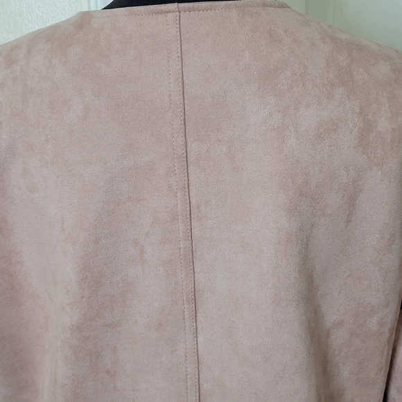 Roz & Ali Women's Ruffle Long Sleeve Blazer Jacket Rose Size Large - Picture 5 of 14